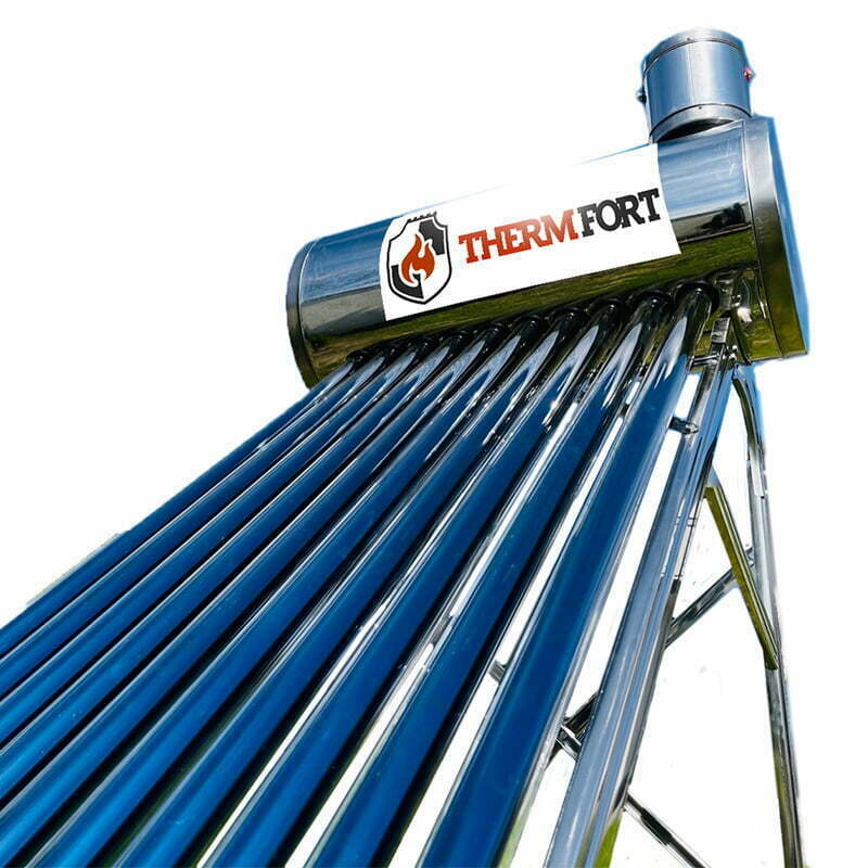 Panou Solar Presurizat cu Serpentina- 120L INOX 12 tuburi vidate
