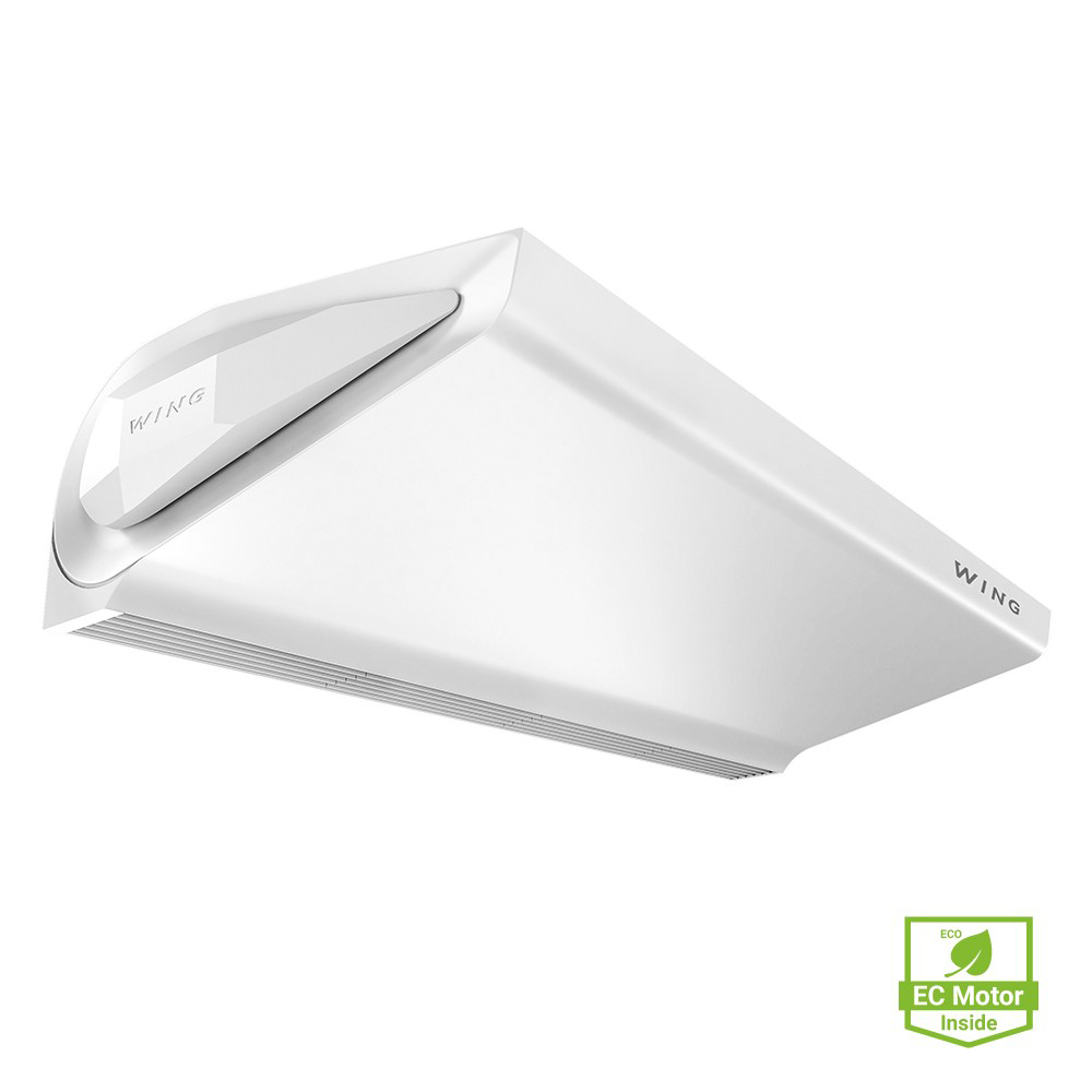 Perdea de aer cu motor tip invertor, model cu ventilatie, rezistenta electrica sau apa