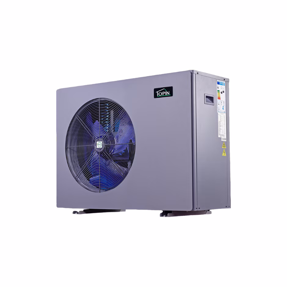 Invertor Multifunctional pompe de caldura monobloc aer-apa, TOPIN Energy Limited, 6 KW, agent frigorific R32, suprafata incalzita este de 30-60-80 MP, eficienta energetica A++