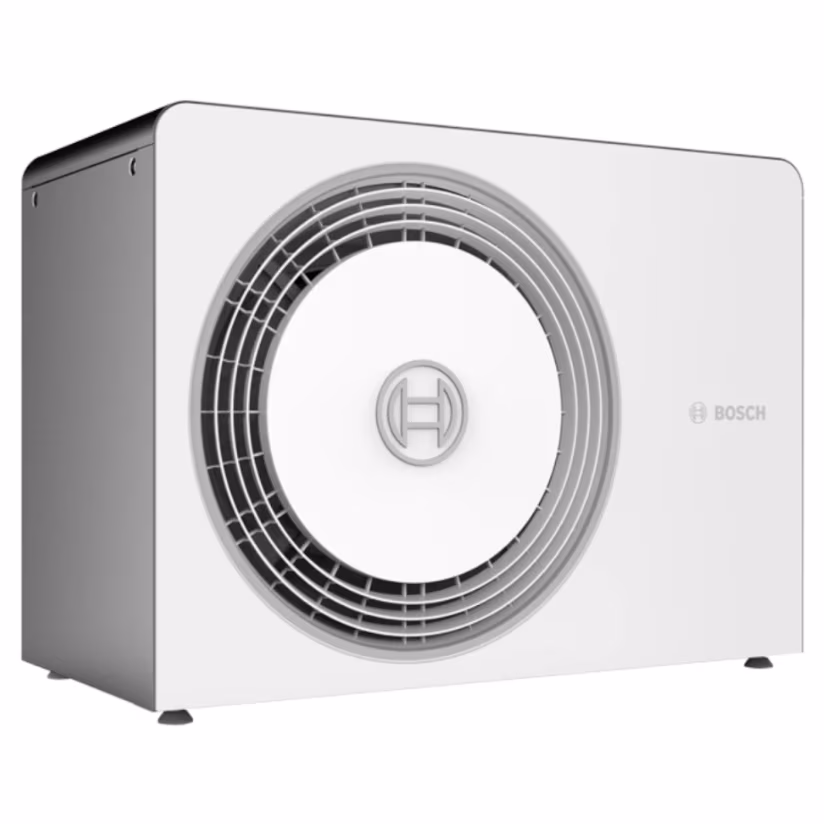 Pompa de caldura aer-apa Bosch Compress 5800i AW 12 OR-S, putere 12 kW, alimentare 380 V Trifazata, unitate exterioara pentru sistem de incalzire si racire