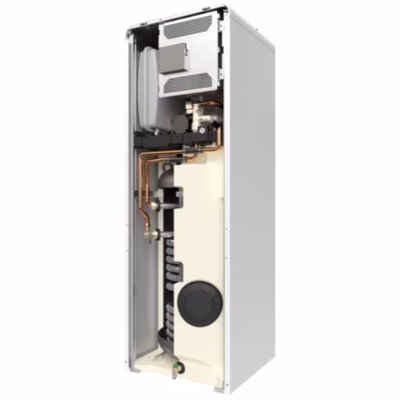 Unitate interioara de pardoseala cu boiler incorporat monoenergetica CS 5800i AW 12M, boiler incorporat de 180 l, cu incalzire electrica suplimentara 3 / 6 / 9 kW