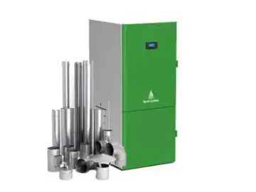 Centrala peleti compacta Mareli Premium RubynoR ECOSTAR SBN35 20-35KW – kit evacuare inox