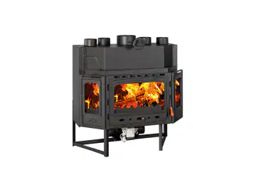 Semineu Focar Pe Lemne Incastrabil Cu Ventilator Model Tcfan 26kw