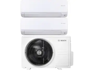 Aparat de aer conditionat multi-split Bosch Seria 6000i, 9000 + 12000 BTU, unitate externa 21000 BTU, Clasa A++/A+, Wi-Fi Ready