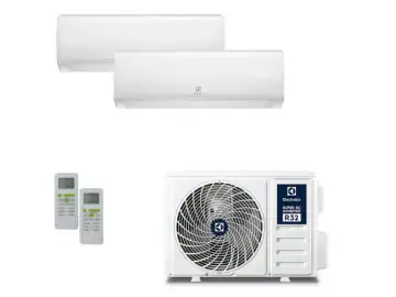 Aer conditionat Multisplit Electrolux, 2 unitati interioare 9000 BTU cu unitate exterioara de 18.000BTU, clasa A++, INVERTER, R32