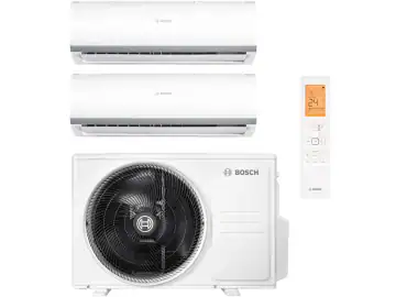Aparat de aer conditionat multi-split Bosch Seria 2000, 9000 + 12000 BTU, unitate externa 21000 BTU, Clasa A++/A+