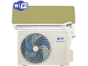 Aparat de aer conditionat LDK Aeolus Pro Gold Edition 18K, Clasa A++, Putere 5.3 kW, Inverter, Putere maxima 18.000 BTU, Anti mucegai, SelfClean, Sleep, Eco, Timer, Wi-Fi, Self Diagnosis, Turbo, Afisaj LED