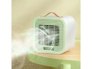 Mini aer conditionat, portabil, pentru birou, acasa, dormitor, incarcare USB, functionare pe baza de apa, alb