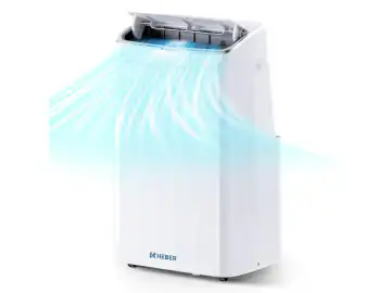 Aparat aer conditionat portabil Heber® 12000 BTU, SMART COOL, Wi-Fi, 3 in 1 Racire, Dezumidificare, Incalzire, Smart Life Gama 2025