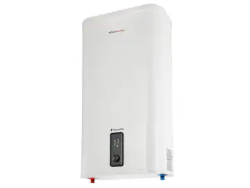 Boiler electric Fornello AQUACALDA Flat, 100 Litri, 2000 watt, reglaj extern al temperaturii, poliuretan expandat, montare Verticala sau Orizontala, grad de protectie IPX4, anod de magneziu si afisaj digital