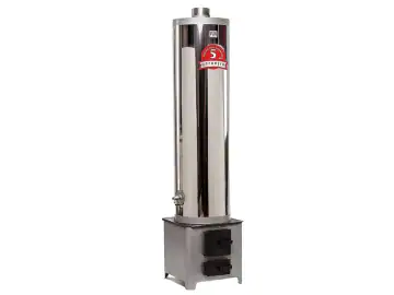 Boiler pe lemne 90 L Inox
