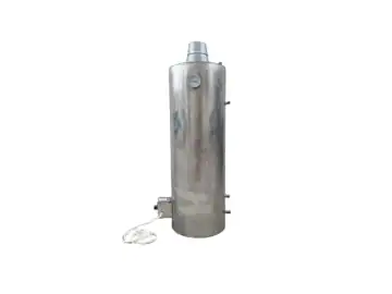 Boiler cazan baie pe lemne cu electric si serpentina, tabla de inox, 3 bari, 90 L