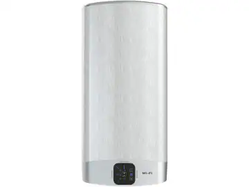 Boiler electric Ariston VELIS WIFI 50, 2 x 1500 W, 50 litri, Afisaj soft touch cu reglarea temperaturii, Functia ECO EVO, Doua rezervoare emailate cu titan