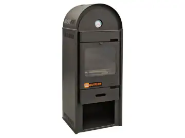 Termosemineu tip centrala Aqua Plus 25 kW, cu regulator tiraj, FM