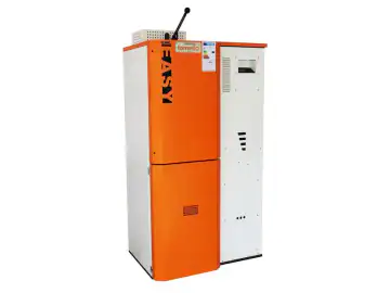 Centrala pe peleti Fornello Slimpel Easy 40 kw, curatare mecanica arzator si schimbator de caldura, arzator din inox, pompa de circulatie, tiraj fortat, buncar 88 kg, Ecodesign A+