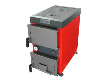 Cazan (centrala) cu plita pe combustibil solid (lemn, carbune, brichete), Fornello Rustic KP 20 kW