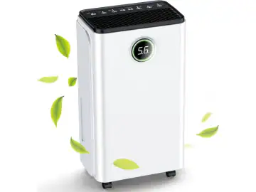 Dezumidificator Heber®, 12 l/zi afisaj si control digital, dezumidificare inteligenta, functie uscare haine, temporizator 24 de ore, WiFi, Smart Life