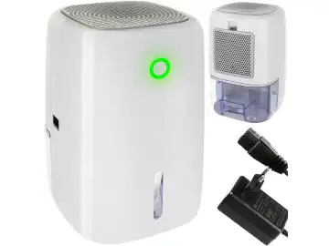 Dezumidificator eBA pentru Casa, Portabil si Silentios, 600 ML, Oprire Automata, Consum Redus de Energie, Tehnologie Peltier, Uscare Rapida a Rufelor, Culoare Alb