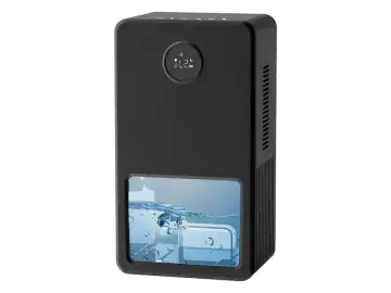 Dezumidificator portabil, afisaj digital LED, rezervor de apa de 3 litri, oprire automata la plin, functie de temporizator, potrivit pentru mai multe scenarii, 25x14, 65x37, 3 cm, negru
