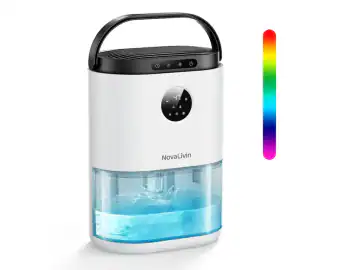 Dezumidificator NovaLivin 2L, oprire automată, control umiditate, pentru baie, dormitor