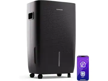 Klarstein Dezumidificator Electric DryFy Connect 60L, WiFi IoT, 800W, Rezervor 8L, Timer, Pentru Camere 45-65 m², Auto-Oprire, Portabil