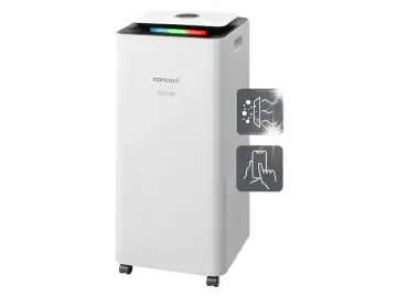 Dezumidificator si purificator Concept OV2216, 3,5L, filtrare in 4 etape, alb, 250x600x250mm