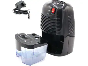 Dezumidificator compact, 250ml/zi, 500ml capacitate, 40dB, 9V AC/DC