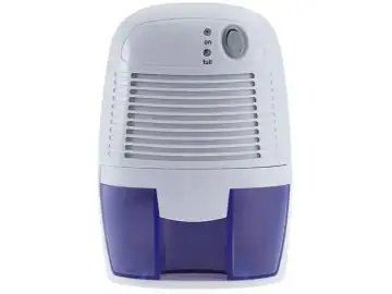 Dezumidificator electric portabil, 250ml/zi, capacitate 500ml, alb, 15.4x13x21.8cm