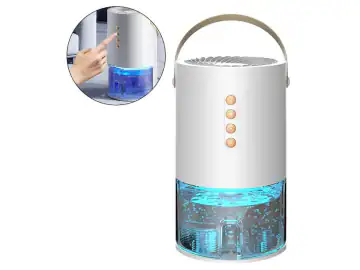 Dezumidificator portabil 1.3L compact silentios multicolor 14.6x14.6x24.7cm