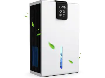 Dezumidificator electric, oprire automata, ultra-silentios, doua moduri de functionare, afisaj digital, portabil, alb, 3,5 l/zi, pana la 93 m²