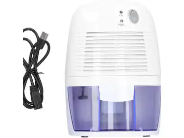 Dezumidificator electric portabil, dezumidificator compact, consum redus 22.5W, functionare silentioasa 40 dB, alb, 500 ml