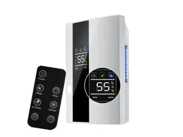 Dezumidificator, H13 HEPA, functionare ultra-silentioasa, control de la distanta, priza EU, 90W, pentru spatii de pana la 2200 sq. ft.
