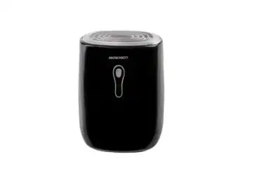 Dezumidificator, capacitate rezervor 500 ml, mod Peltier termoelectric, detector de nivel al apei, functionare silentioasa, negru si gri