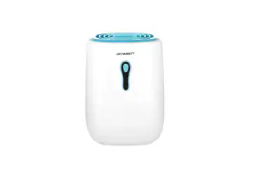 Dezumidificator, capacitate rezervor 500 ml, mod Peltier, detector de nivel al apei, functionare silentioasa, alb si albastru