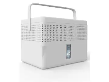 Dezumidificator De Camera Alb Bonaura® Airone Max Fara Electricitate Pana la 33 M², Ventilatie 360°, Cu Gura de Scurgere Si Granule de Dezumidificare de 980 G, Protectie Impotriva Mucegaiului Si Mirosurilor