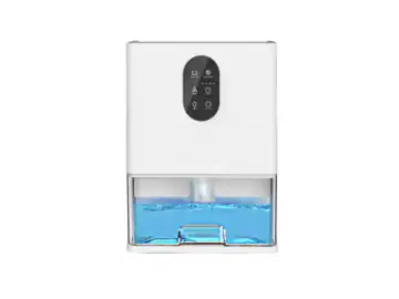 Dezumidificator, capacitate rezervor 3L, capacitate zilnica de dezumidificare 1L, temporizabil, lumina ambientala colorata, sunet moale, alb
