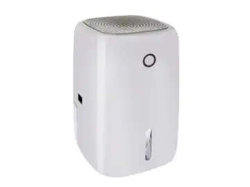 Dezumidificator de camera VarioShop®, functia oprire automata, silentios, 330 ml/zi, capacitate 800 ml, tehnologia Peltier, 22.5 W, 22 x 13.5 x 13.5 cm, Alb