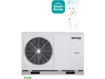 Pompa de caldura aer-apa Motan Kober 12 kW, monobloc, inverter, R290, exterior, pentru locuinte pana la 220 mp