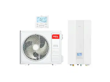 Pompa de caldura split TCL Tri-thermal R32 12kW A+++, pentru incalzire, racire si apa calda menajera, cu incalzitor electric 9kW, 3 Zone control, WiFi, protectie inghet in 3 etape, trifazata SMKLd-16S/9HBp-A / THF-12S/HBpO-A