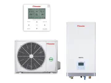 Pompa de caldura aer-apa split Inventor Matrix 4kW, R32, Clasa A+++, 230V
