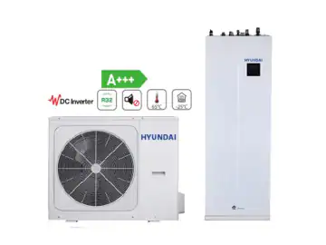 Pompa de caldura aer apa split HYUNDAI, All in One, R32, split 1x230 cu boiler incorporat 190 litri 8 kW