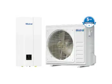 Pompa de caldura Mistral, 8kW, Wi-Fi, A+++, monofazata, R32, 420x790x270mm, 910x805x360mm