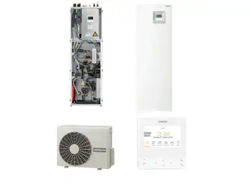 Pompa de caldura aer-apa, Hitachi, model Yutaki S Combi, putere utila maxima incalzire 8 kW, tip split, alimentare monofazata, R32, Boiler integrat in unitatea interioara, clasa energetica A+++ / A++
