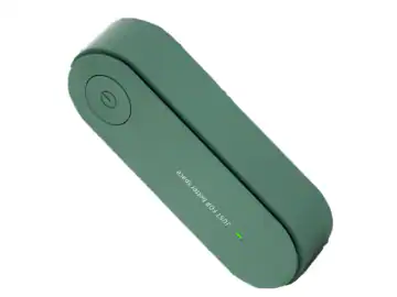 Purificator de aer mini portabil, pentru dormitor, baie, living, verde