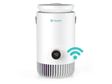 Purificator si Umidificator AlecoAir PU30 NUO, WiFi, Capacitate Umidificare 400 ml/h, True HEPA H13, Lampa UV-C, Ionizare