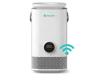 Purificator si umidificator AlecoAir PU52 Nuo, WiFi, Capacitate umidificare 850 ml/h, True HEPA, Lampa UV-c, Ionizare, PM 2.5
