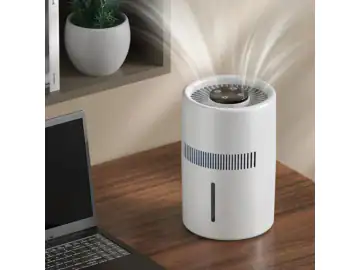 Purificator si umidificator de aer 2 in 1, aparat purificator/umidificator, silentios, capacitate 4L, pentru dormitor si birou, alb