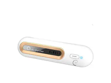 Mini purificator de aer cu ozon, Ila Product®,2 Dezodorizare, Elimina mirosurile neplacute din Frigider, conservarea alimentelor, incaperi, masina, camera animale, toaleta, Silentios, Portabil, USB, Alb