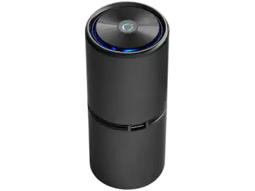 Purificator Aer Auto Hasepe® Portabil Cu Ionizare Negativa USB-C, Purificator Aer Auto Fara Filtre Pentru Eliminare Mirosuri Fum Si Polen, Purificator Aer Auto Compact Si Silentios Cu Acoperire 10Mp, Dispozitiv Pentru Masina Cu Design Modern