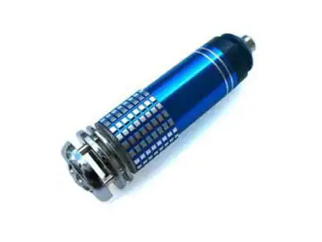 Purificator de aer auto QttvbTna, ioni negativi, lumina LED albastra, interfata USB, negru